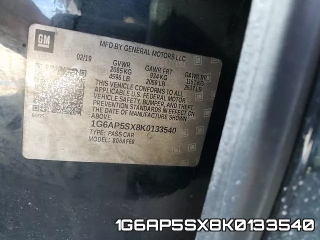 1G6AP5SX8K0133540 фото 2