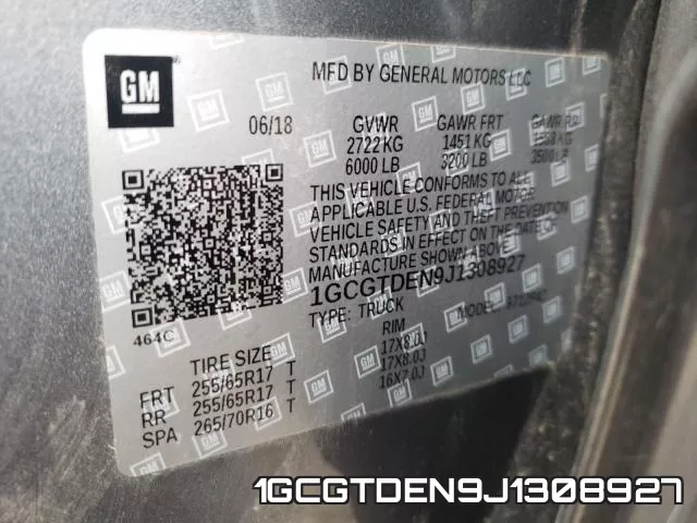 1GCGTDEN9J1308927 фото 2