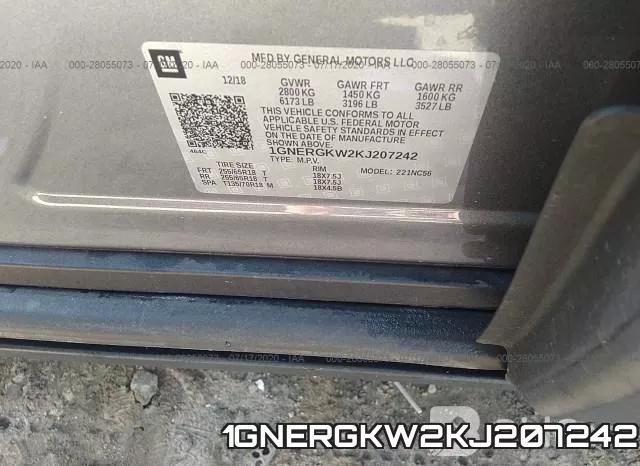 1GNERGKW2KJ207242 фото 9