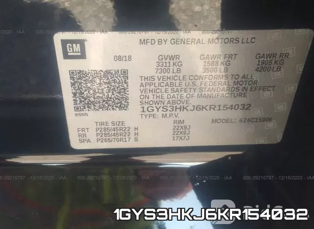 1GYS3HKJ6KR154032 фото 10
