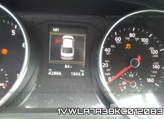 1VWLA7A38KC012083 фото 8