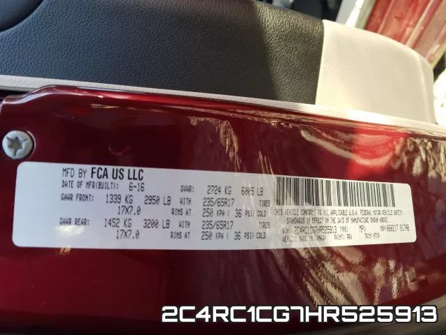 2C4RC1CG7HR525913 фото 2