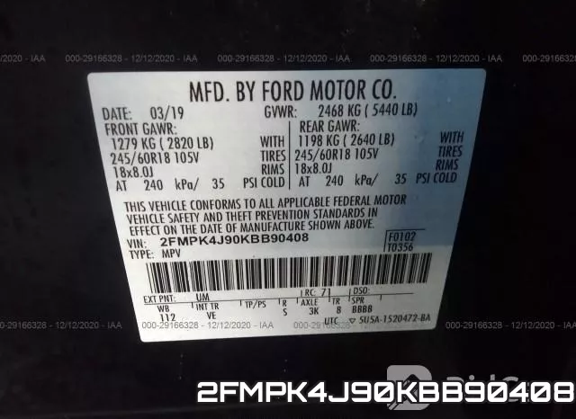 2FMPK4J90KBB90408 фото 10