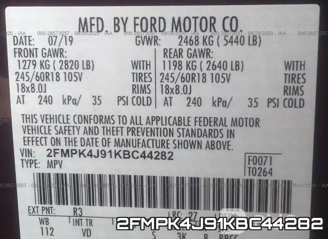 2FMPK4J91KBC44282 фото 10