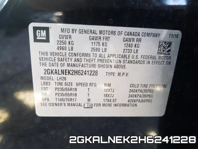 2GKALNEK2H6241228 фото 2