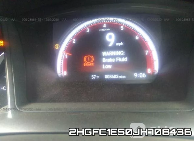 2HGFC1E50JH708436 фото 8