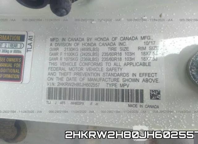2HKRW2H80JH602557 фото 10