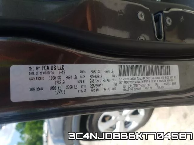 3C4NJDBB6KT704587 фото 2