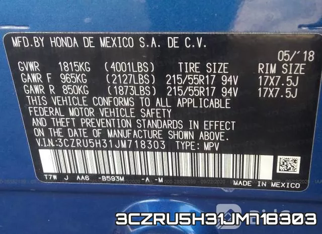 3CZRU5H31JM718303 фото 10