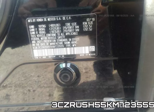 3CZRU5H55KM723555 фото 10