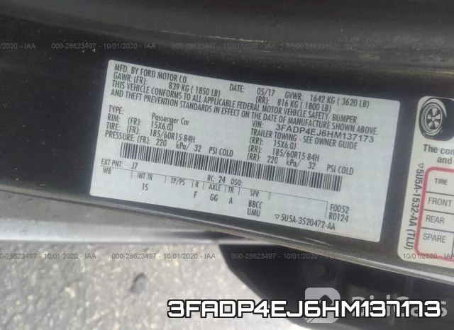 3FADP4EJ6HM137173 фото 10