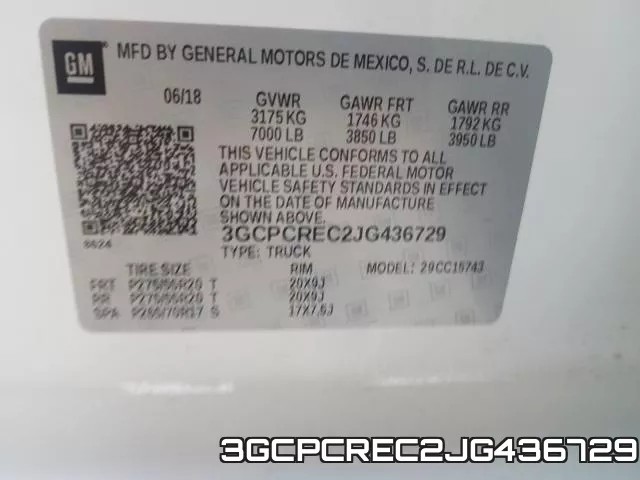 3GCPCREC2JG436729 фото 2