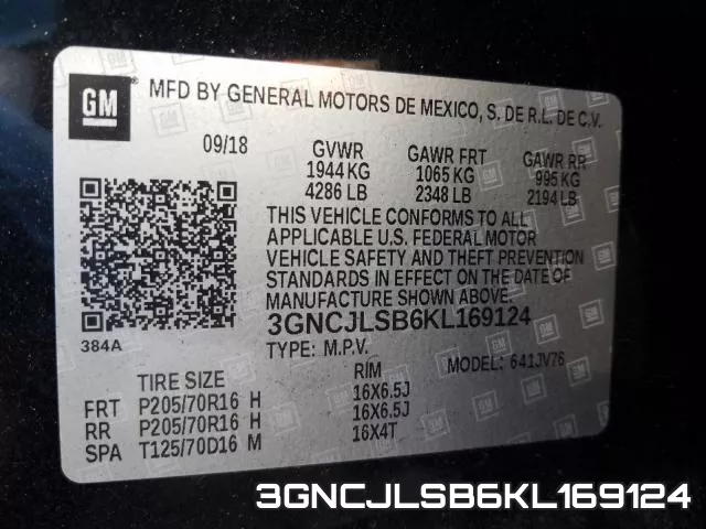 3GNCJLSB6KL169124 фото 2