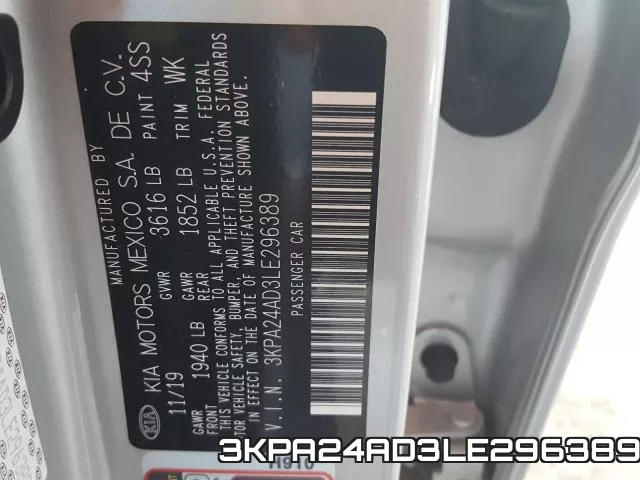 3KPA24AD3LE296389 фото 2