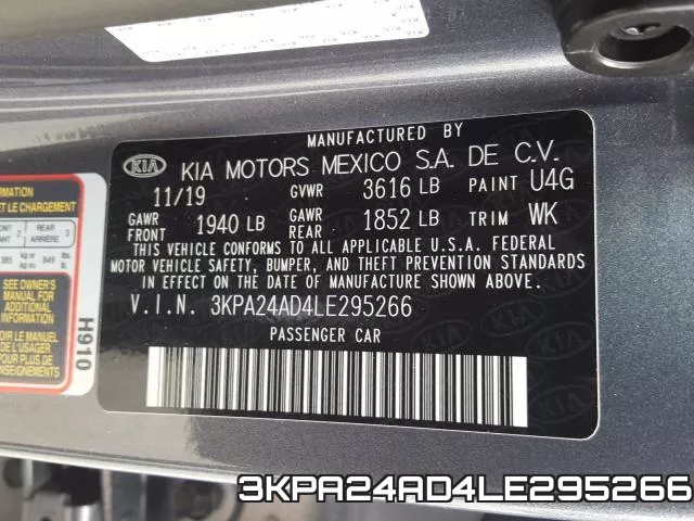 3KPA24AD4LE295266 фото 2