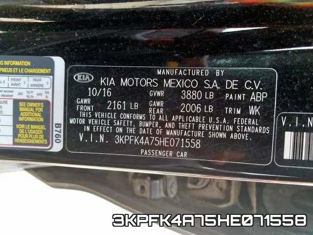 3KPFK4A75HE071558 фото 2