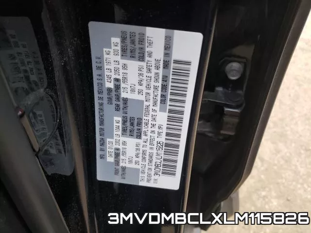 3MVDMBCLXLM115826 фото 2
