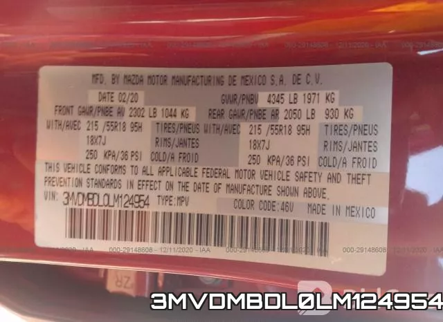 3MVDMBDL0LM124954 фото 10