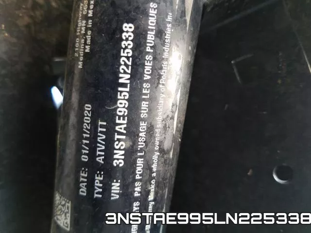 3NSTAE995LN225338 фото 2