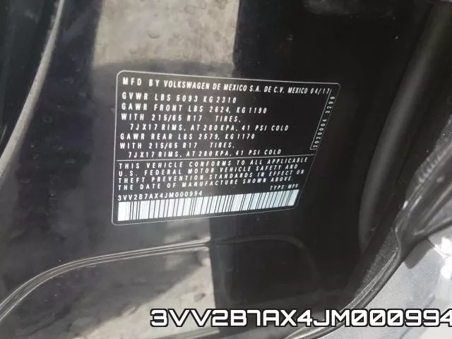 3VV2B7AX4JM000994 фото 2
