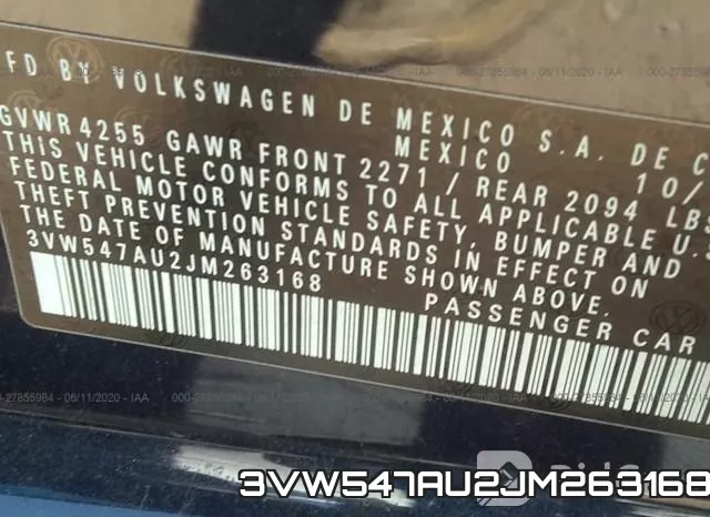 3VW547AU2JM263168 фото 10