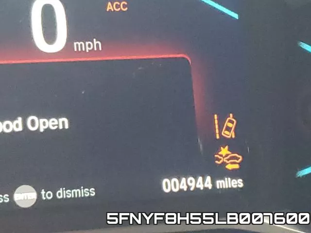 5FNYF8H55LB007600 фото 9