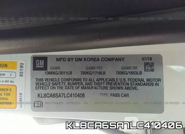 KL8CA6SA7LC410406 фото 10