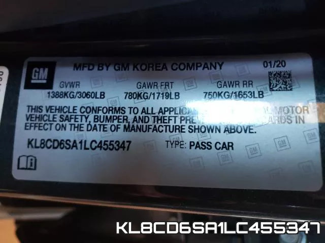 KL8CD6SA1LC455347 фото 2