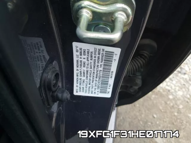 19XFC1F31HE017174 фото 2