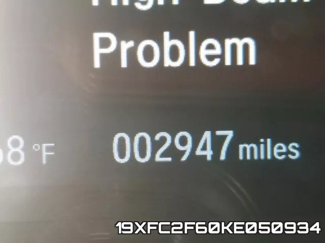 19XFC2F60KE050934 фото 9
