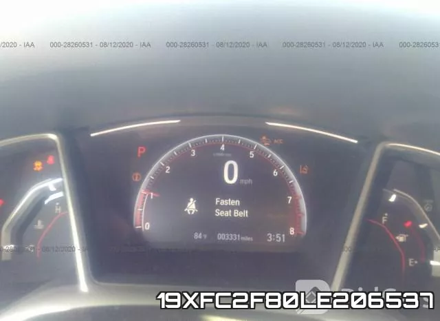 19XFC2F80LE206537 фото 8