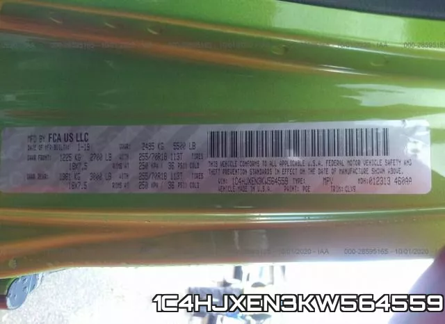 1C4HJXEN3KW564559 фото 9