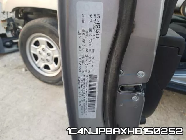 1C4NJPBAXHD150252 фото 2