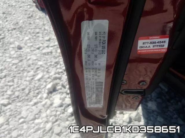 1C4PJLCB1KD358651 фото 2