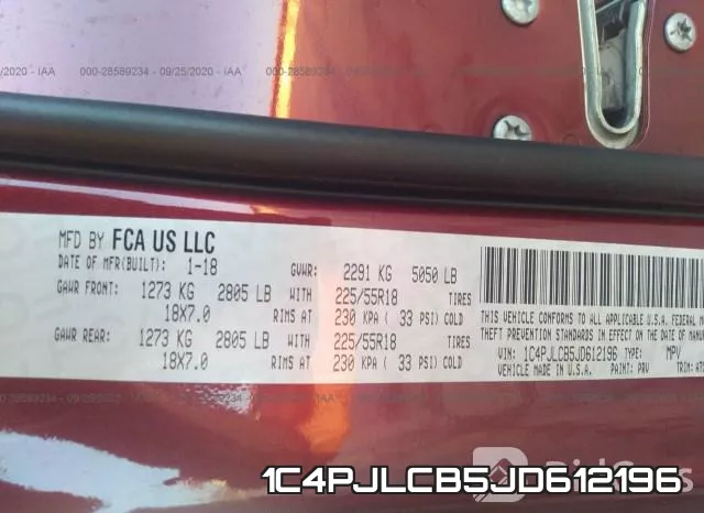 1C4PJLCB5JD612196 фото 10