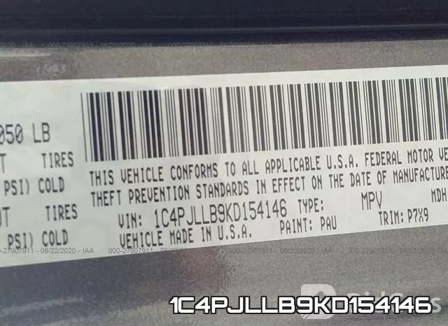 1C4PJLLB9KD154146 фото 9