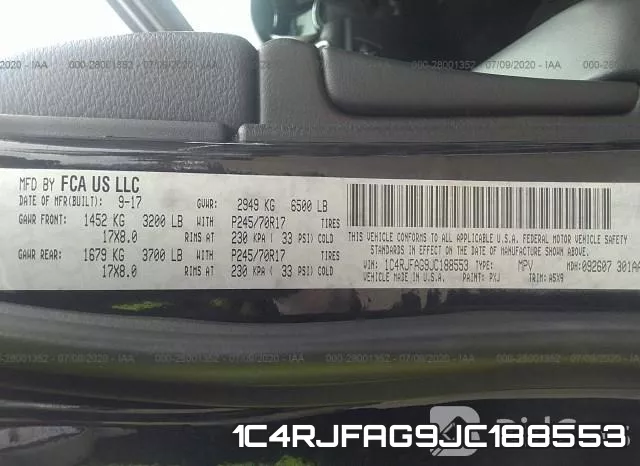 1C4RJFAG9JC188553 фото 10