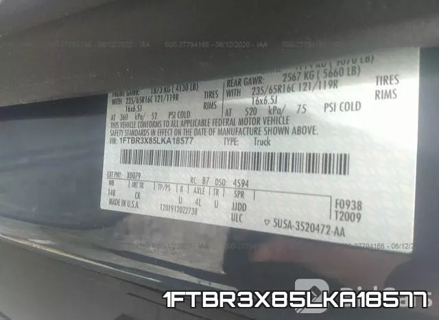 1FTBR3X85LKA18577 фото 8