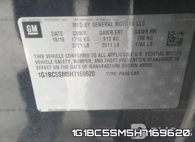 1G1BC5SM5H7169620 фото 10
