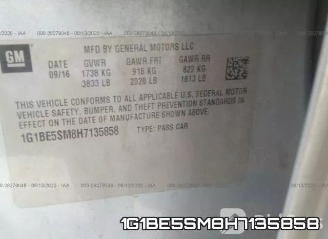 1G1BE5SM8H7135858 фото 10