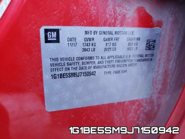 1G1BE5SM9J7150942 фото 2