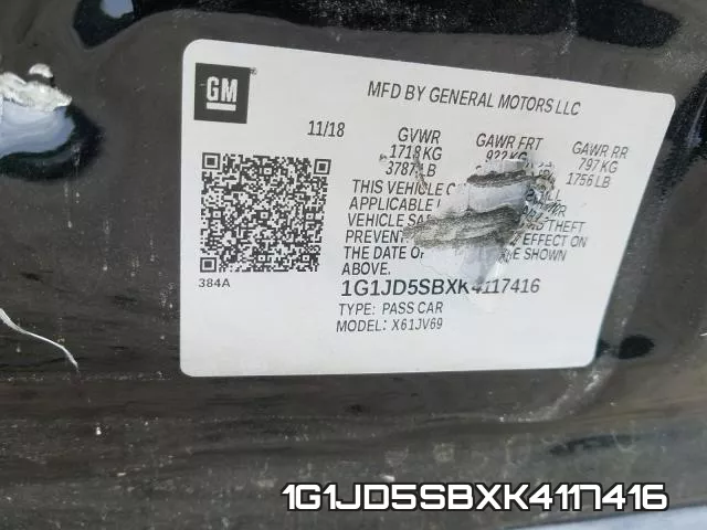 1G1JD5SBXK4117416 фото 2