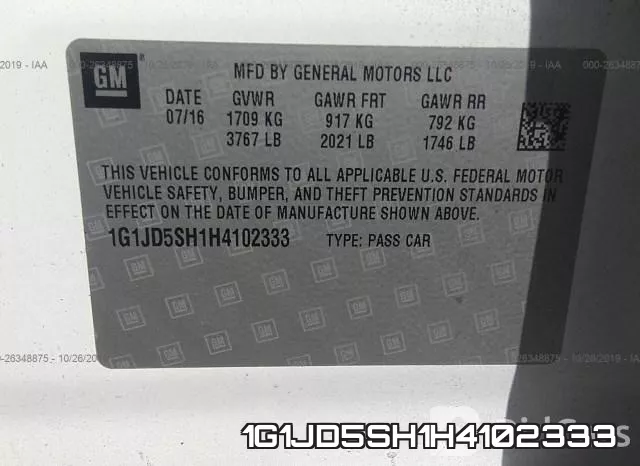 1G1JD5SH1H4102333 фото 10