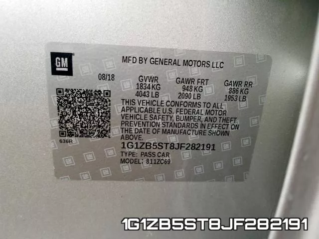 1G1ZB5ST8JF282191 фото 2