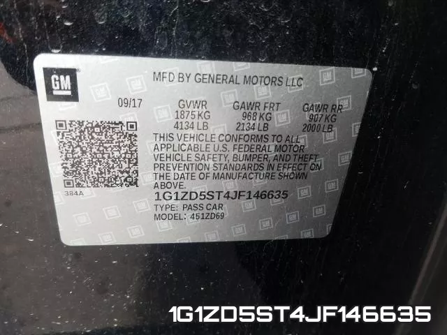 1G1ZD5ST4JF146635 фото 2