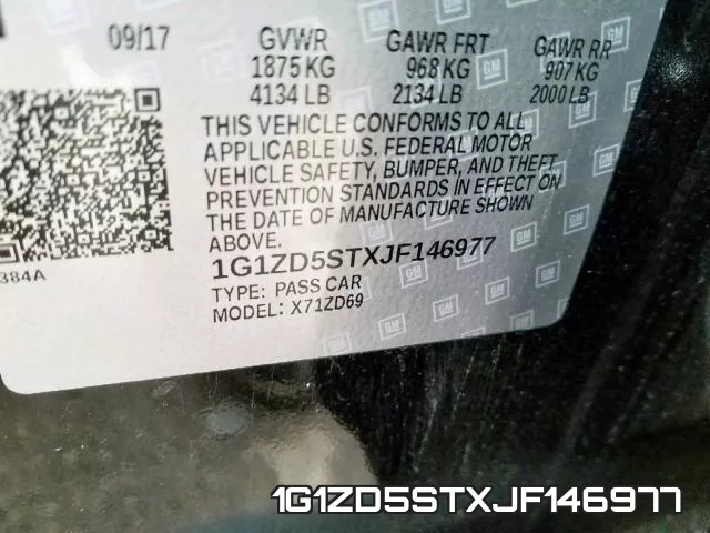 1G1ZD5STXJF146977 фото 2