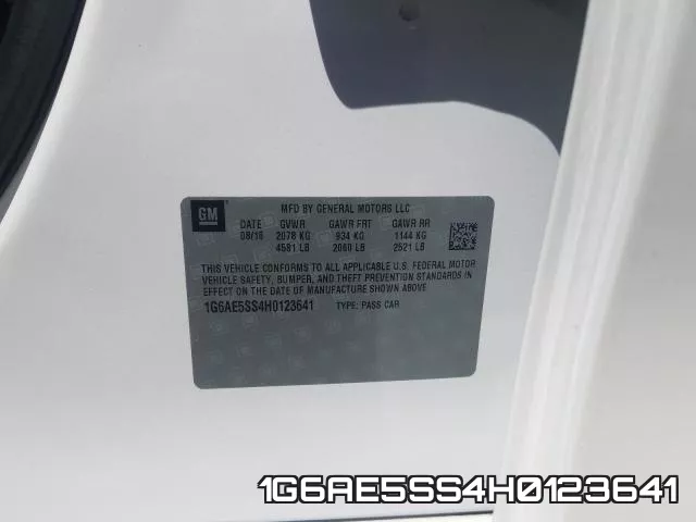 1G6AE5SS4H0123641 фото 2