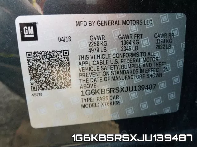 1G6KB5RSXJU139487 фото 2