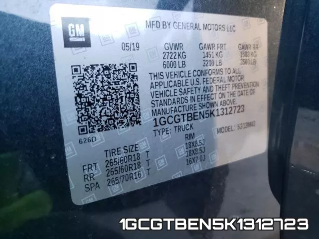 1GCGTBEN5K1312723 фото 2
