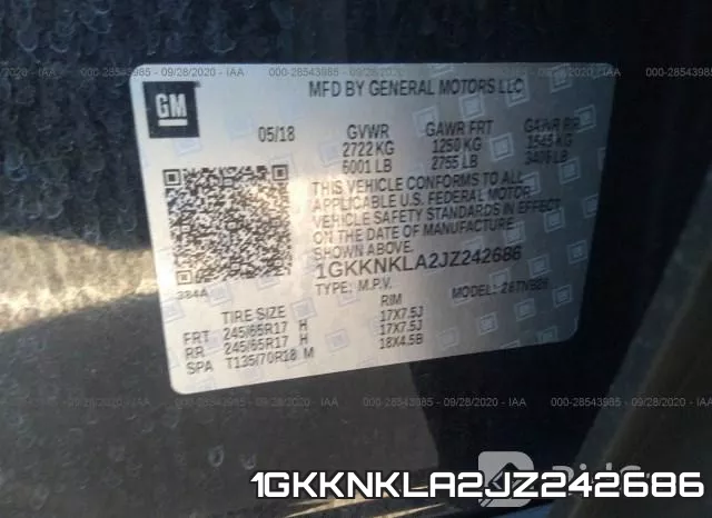 1GKKNKLA2JZ242686 фото 10